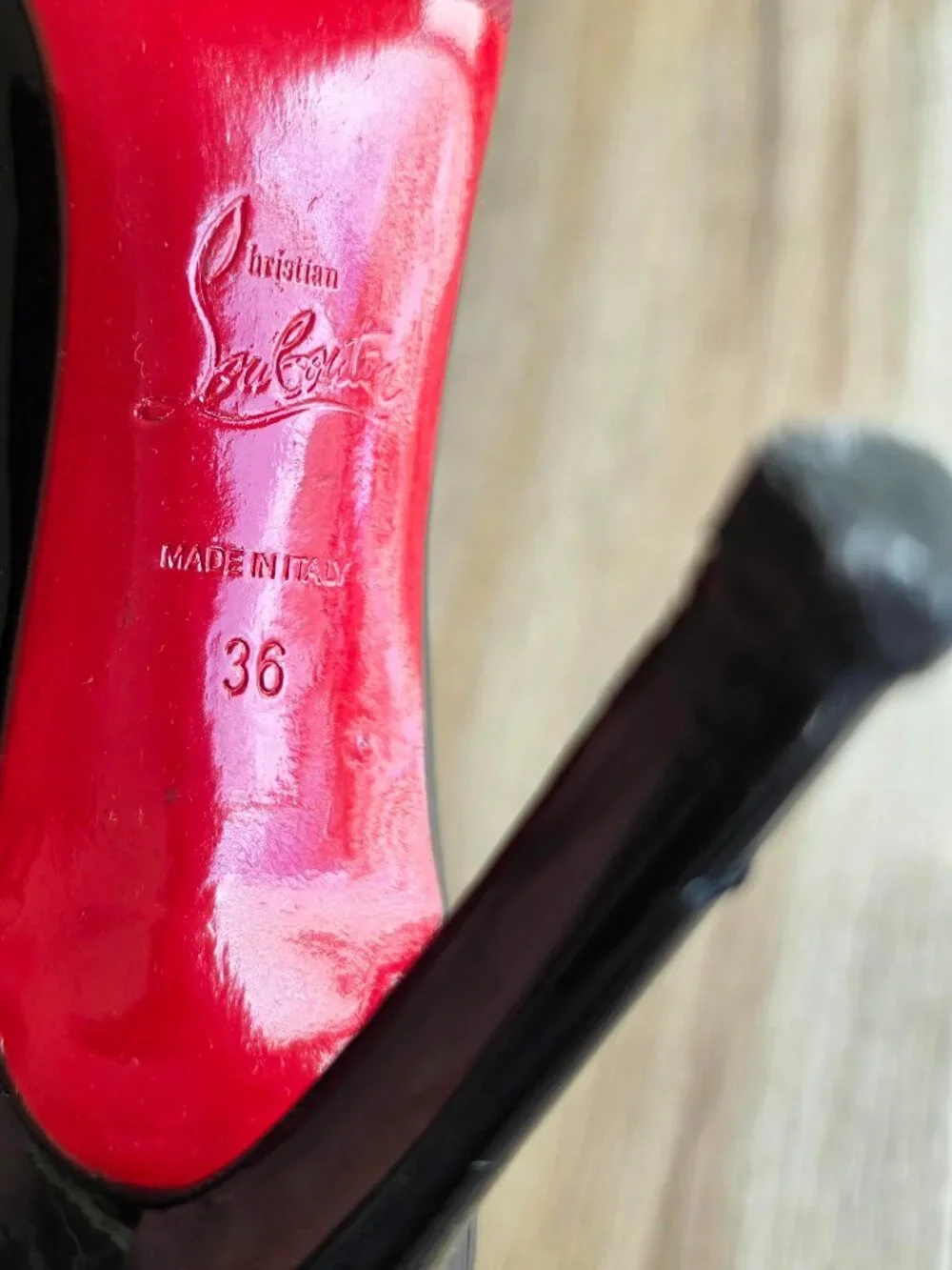 Christian Louboutin So-Kate 120  Black Patent Leather Pumps Eur. 36